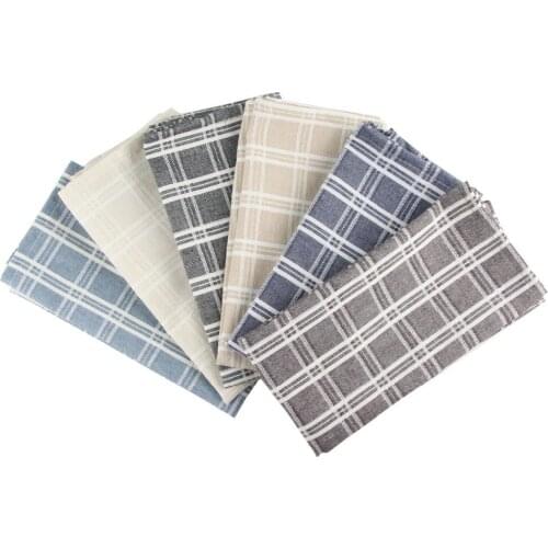 43x43cm cotton linen Napkins placemat heat insulation mat dining table mat comfortable Napkin fabric table placemats Background