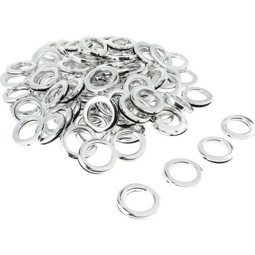 90 Pack Eyelet Curtain Rings Decorative Drapery Rings Curtain Accessories