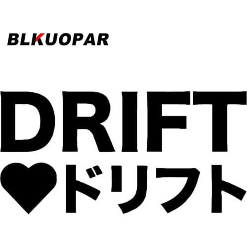 BLKUOPAR for I LOVE DRIFT Car Stickers Fashion Die Cut Sunscreen Decals Bumper JTR Windshield Waterproof Vinyl Car Wrap