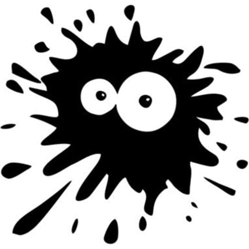 Black/Sliver Cute Blot Funny Car Sticker And Decal Vinyl C156