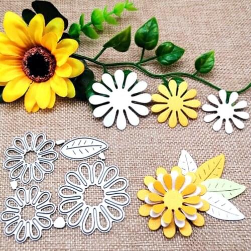 Flowers Metal Cutting Dies Stencil DIY Scrapbooking Album Paper Card Template Mold Embossing Decoration