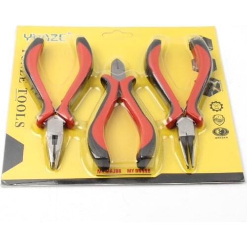 Diagonal Pliers Round Bent Needle Nose Cutter Handcraft Beading Insulated Plier For DIY Charm Jewelry making Pliers Tools Kit