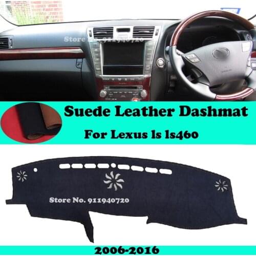 For Lexus Ls460 Ls 460 2006 2007 2008-2016 Suede Leather Dashmat Dashboard Cover Pad Dash Mat Car-Styling Carpet Accessories