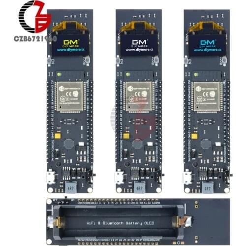 ESP32 0.96 inch OLED Display Digital Wireless Wifi Bluetooth Development Board 18650 Lithium Battery Charging Module ESP-32