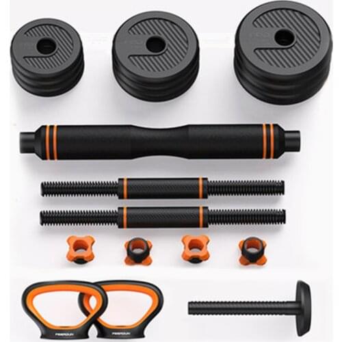 Dumbbell Men Fitness Equipment Adjustable Weight Barbell Kettle Bell Set Gym Workout Fitness Dumbbells