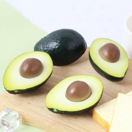 1PC Artificial Avocado Realistic Photography Mold Fruit-Store Display Simulation Fruit Hotel Home Decor Kids Educational Toy