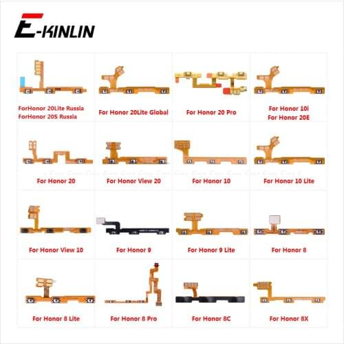 Power ON OFF Mute Switch Control Key Volume Button Flex Cable For HuaWei Honor View 20 Note 10 9 9i 9 8C 8X Max Pro Lite Parts