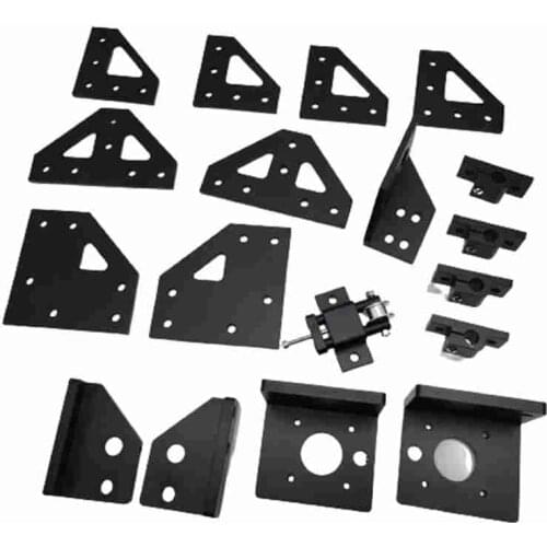 1set AM8 3D Printer upgrade aluminum Parts Set instead 3D Printed Parts AM8 metal printed parts bracket motor tensioner