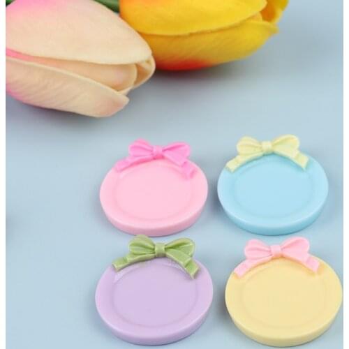 5pcs 1:12 Dollhouse Mini Dessert Plate Miniature Kitchen Plates Dish Accessories Diy Toys for Baby Kids Children