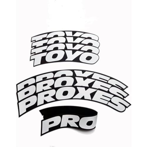 One-piece Tire Letters Sticker 8 Pieces Car Tire Decals Wheel 3D Custom Neumatico Universal Decals car Tyre letters