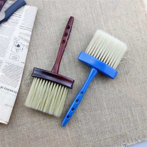 Professional Barber Shop Neck Sweep Hair Brush Soft Fiber Hair Hairdresser Cutting Hair Styling Cleaning Neck Sweep Hair Brush