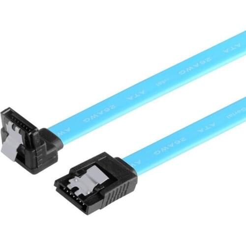 Right Angle Cables HDD SSD Data Serial ATA Cord line 5pcs SATA 3.0 III 6Gb/s 46cm Hard Disk Drive Straight Cable 90 Degree