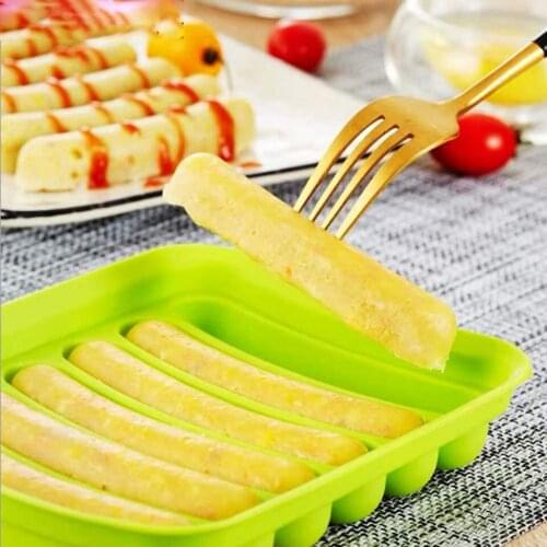 Silicone Sausage Mold Non-Stick DIY Childrens Hot Dogs Baking Mold for Egg Sausage Babys Sausage Mold lce Candy