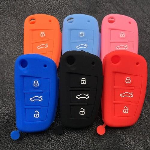 Silicone car key cover For JAC Refine M4 S2 S5 S7Mini IEV6S v7 T6 M3 M5 3 Button Key Cover Case Accessories