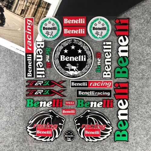 Reflective racing Motorcycle Helmet Stickers Tank Pad Decals Waterproof For Benelli TRK BN TMXK 250 300 302 500 502 600 Italy
