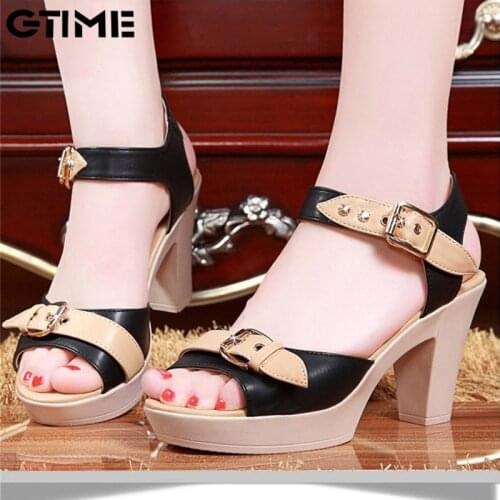 Shoes Woman Sandals High Heels Women Sandals Flat Casual Shoes Summer Sandals Women 2020 Summer Shoes Genuine Platform#SJPAE-110