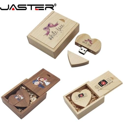 USB 2.0 Pen Drive supports laser color printing custom original wooden U disk 16GB 32GB 64GB 128GB USB flash drives Free logo