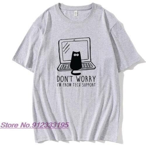 I'm From Tech Support Mens Tshirts Programmer Computer Developer Geek Nerd Leisure Tee Shirt Round Collar Tee Shirts Tops