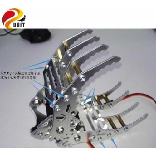 DOIT Manipulator Mechanical Arm Robot Gripper Clamp for Servos G8 Free shipping