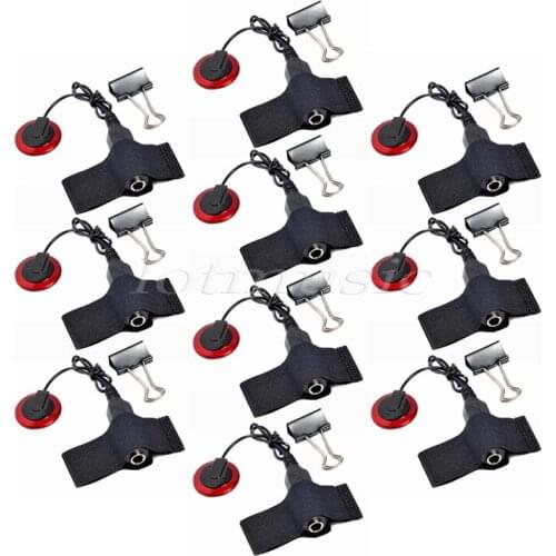 10Pcs Black Red Piezo Pickup Transducer Contact Microphone MIC pickup for Guitar Violin Viola Cello Banjo