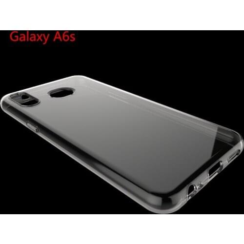 100pcs/lot transparent smooth Soft TPU Cover Case For Samsung Galaxy A6S