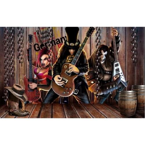 3d photo wallpaper custom mural Nostalgic rock character wine barrel leather boots bar decor living room wallpaper for walls 3 d