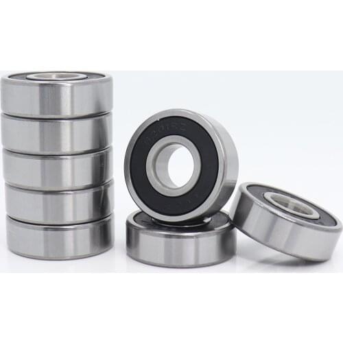 6201RS Bearing ABEC-3 (8 PCS) 12x32x10 mm Deep Groove 6201-2RS Ball Bearings 6201RZ 180201 RZ RS 6201 2RS EMQ Quality