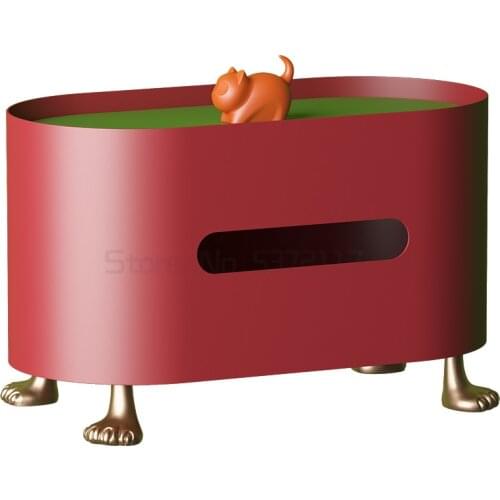 Nordic living room tea table multi-functional cat claw paper towel box creative high-end luxury paper box