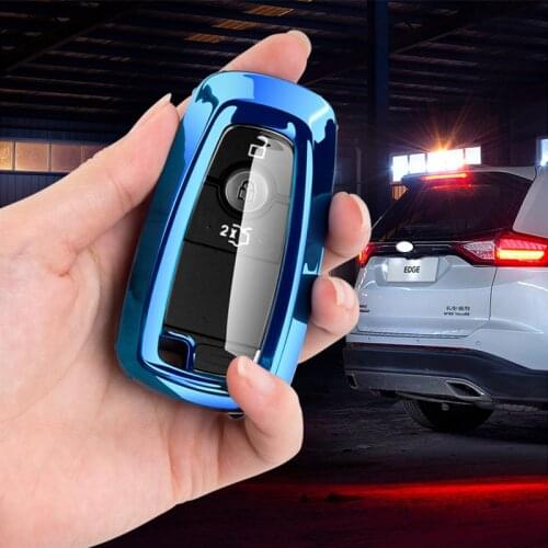 TPU Car Remote Key Full Cover Case Keychain For Ford Fusion Mustang Explorer F-150 F-250 F350 2018 Expedition Key Shell Holder