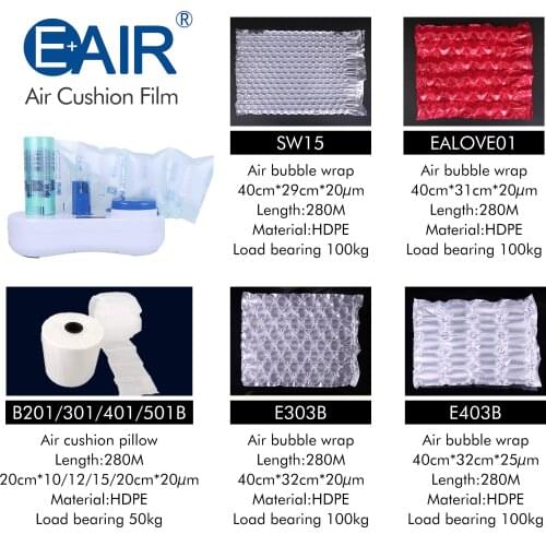 EAIR EA150B Intelligent Desktop Air Cushion Pillow Making Machine Air Bubble Machine Wrapping the Goods during the Translation