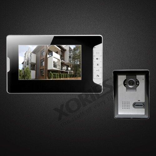 HOMSECUR 7inch Hands-free Video Door Entry Call System With Intra-monitor Audio Intercom (Monitor/Camera/4-core Cable Optional)