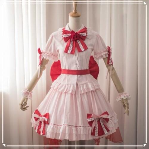 Game Touhou Project Remilia Scarlet Cospaly Costume Amine Suit Sizes S-XXXL Custom-made 2021 New