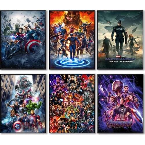 Avengers Marvel Canvas Painting Infinity War Movie Infinity War Posters and Prints Wall Art Pictures for Living Room Decoration