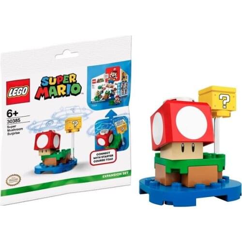 Lego 30385 super mario mushroom surprise expansion set enhance kids super mario great birthday gift toys playset enjoy bricks