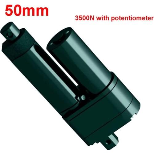 50mm Stroke 3500N Linear Motor With Potentiometer Analog Signal Output Lift Motor 12v Linear Actuator For Industry