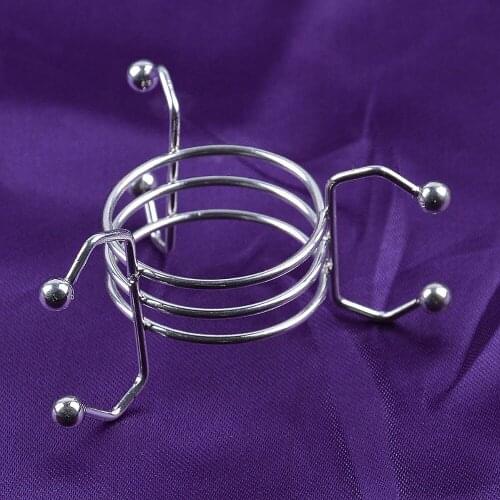 2pcs Metal Display Stand Alloy Tripod Crystal Diamond and ball support Fashion home and office decorations silvery color