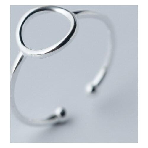 MloveAcc 100% 925 Sterling Silver Fashion Jewelry Round Cocktail Ring Sizable Girls Kids Xmas Gift