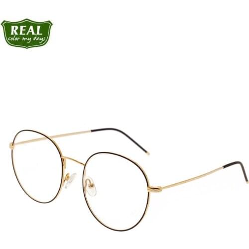 Fashion Retro Narrow Glasses Frame Metal Stainless Steel Prescription Optical Glasses Round Nearsighted Men Women Frames Unisex