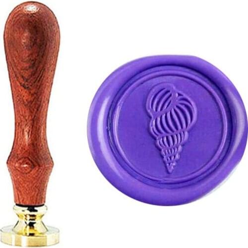 Gyroscope Wax Seal Stamp Wedding Invitations Vintage Gift Rosewood Handle Custom Picture Letter Set Kit Signature Custom