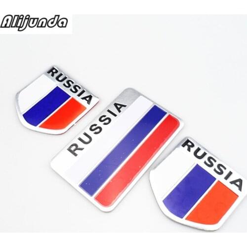 High quality Russia car sticker 3d flag logo, Label sticker accessories for Lexus ES250 RX350 330 ES240 GS460 CT200H CT DS LX LS