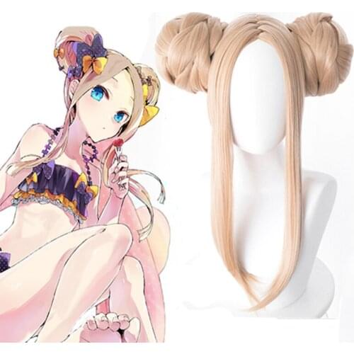 Anime Fate/Grand Order: First Order Cosplay Wig Abigail Williams Cosplay Wigs Heat Resistant Synthetic Halloween Party FGO Wig