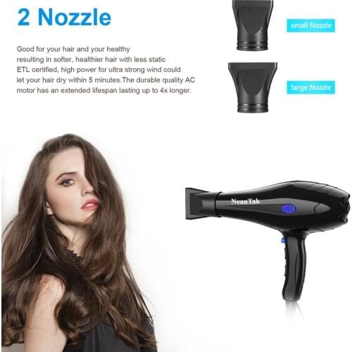 Professional Electric Hair Dryer Hair Blower Far Infrared Low Noise Hair Salon Styling Tools Blower Travel Home Use Home Care