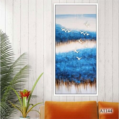 Modern Landscape Oil Painting Wall Art Decor Picture for Living room Paintings Canvas Pringting Unframed 60x120cm