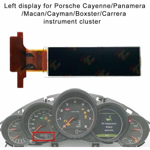 Speedometer Dash Cluster Middle Left LCD display for Porsche Cayenne/Panamera/Macan/Cayman/Boxster Instrument Pixel Repair