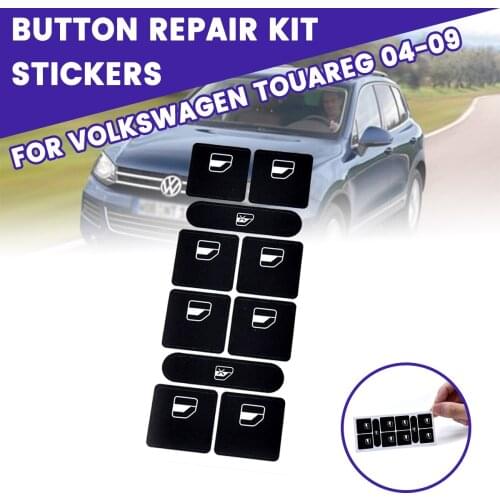 Glass Lift Switch Button Repair Stickers Decals Car Accessories For VW For Volkswagen Touareg 2004-2009