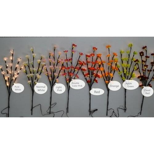 LED Battery Blossom Branch Light 20" 20LED Christmas branch light wedding table decoration branch twig light