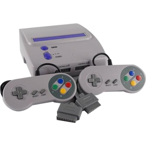 TV Video Game Console for Snes 16 Bit Games with Two Wired Gamepads S-Video & NTSC RCA Output
