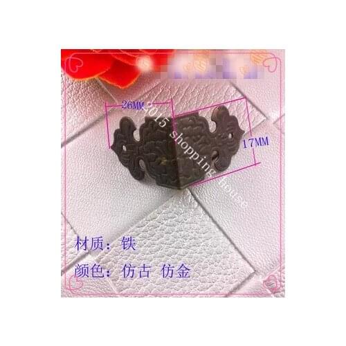 Corner Bracket carved antique metal wrapping wrap angle fillet wooden gift box side patterns four corner DIY