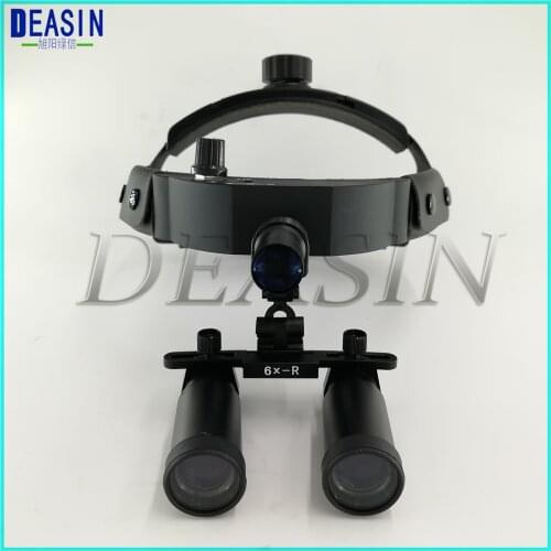 High-quality Dental Loupes 4/5/6 times with Surgical headlight medical led light loupe magnifier headband lamp adjustable