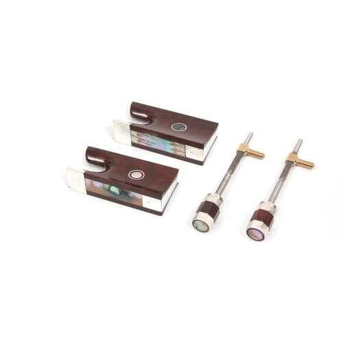 High Quality Violin Bow Frog Snakewood Sterling Silver Mounted 4/4 Full Size Bow Frog